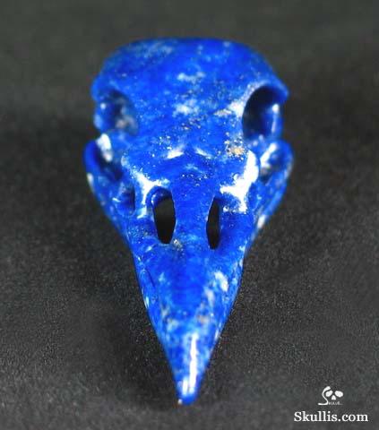 Lapis Lazuli Crystal Raven/Crow Skull