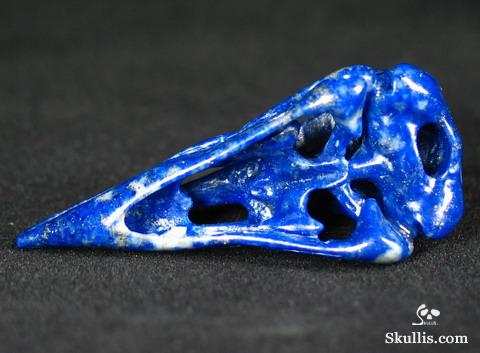 Lapis Lazuli Crystal Raven/Crow Skull