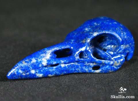 Lapis Lazuli Crystal Raven/Crow Skull