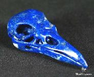 2.4" Lapis Lazuli Carved Crystal Raven/Crow Skull