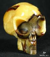 2.3" Dragon Septarian Stone Carved Crystal Alien Skull