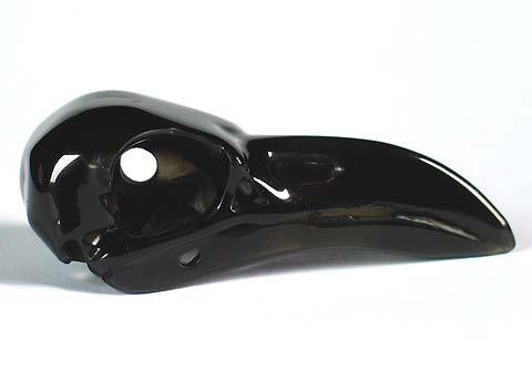 Black Obsidian Crystal Raven/Crow Skull