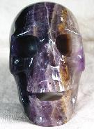 Huge 5.4" Fluorite Carved Crystal Singing Skull