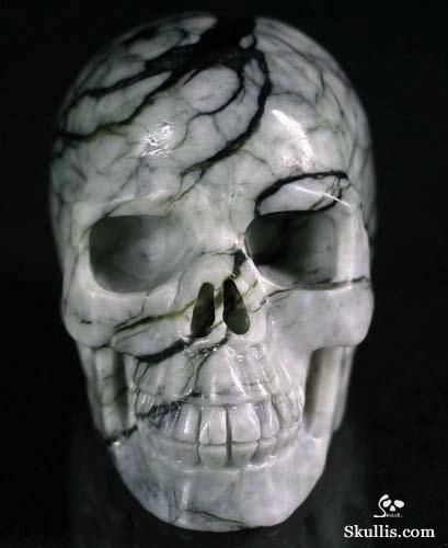 Chinese Picasso Jasper Crystal Skull