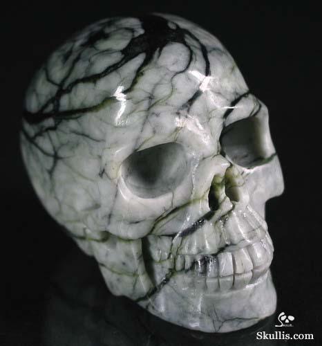 Chinese Picasso Jasper Crystal Skull