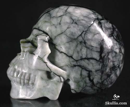 Chinese Picasso Jasper Crystal Skull