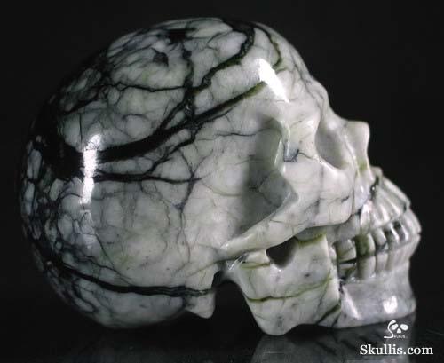 Chinese Picasso Jasper Crystal Skull
