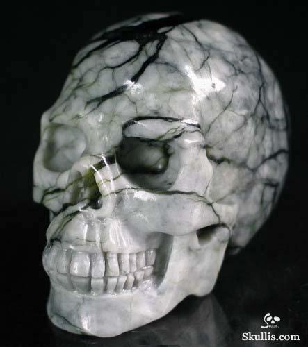 Chinese Picasso Jasper Crystal Skull