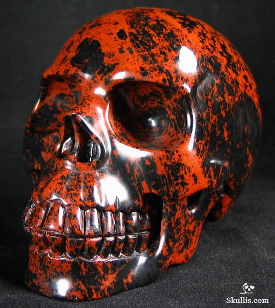 Mexican Mahogany Obsidian Crystal Skull