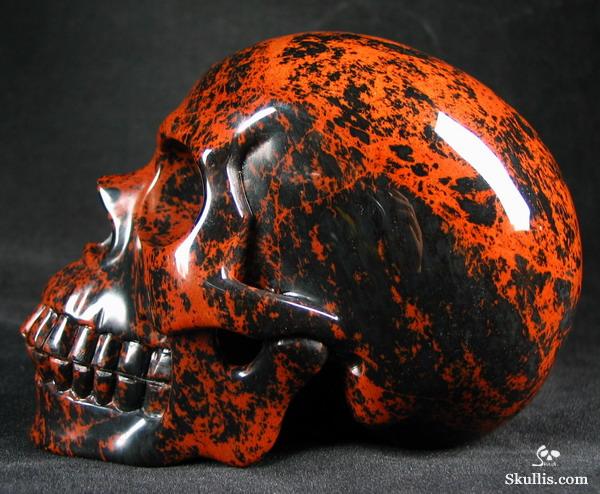 Mexican Mahogany Obsidian Crystal Skull