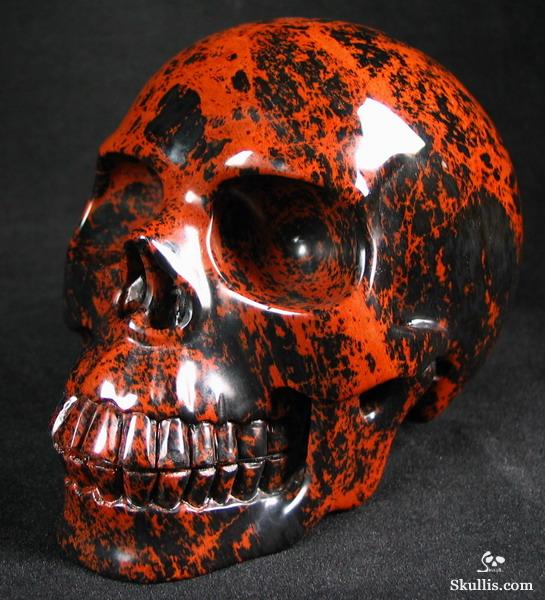 Mexican Mahogany Obsidian Crystal Skull