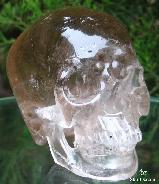 Huge 5.3 Clear Smokey Quartz Carved Crystal Skull