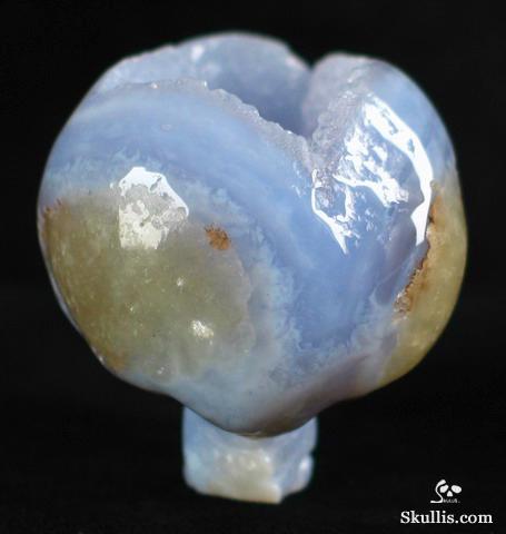 Blue Chalcedony Crystal Alien Skull