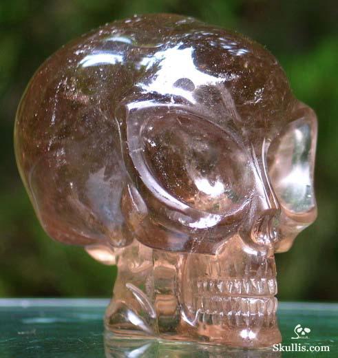 Smokey Quartz Crystal Alien Skull