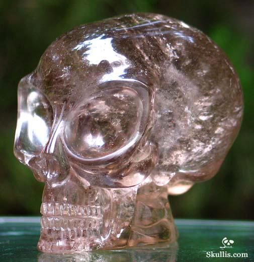 Smokey Quartz Crystal Alien Skull