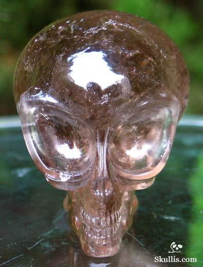 Smokey Quartz Crystal Alien Skull