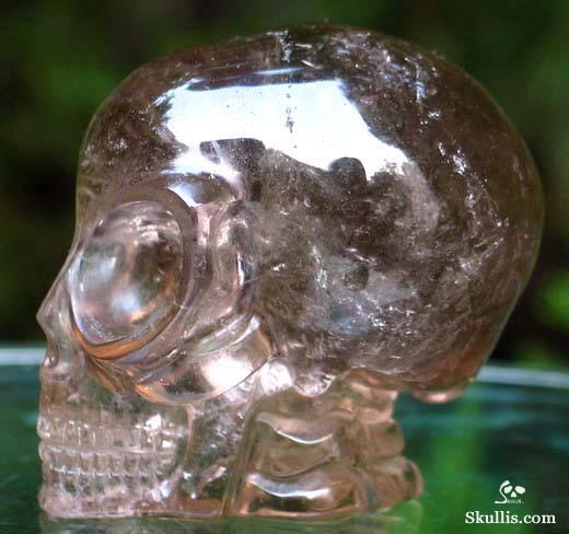 Smokey Quartz Crystal Alien Skull