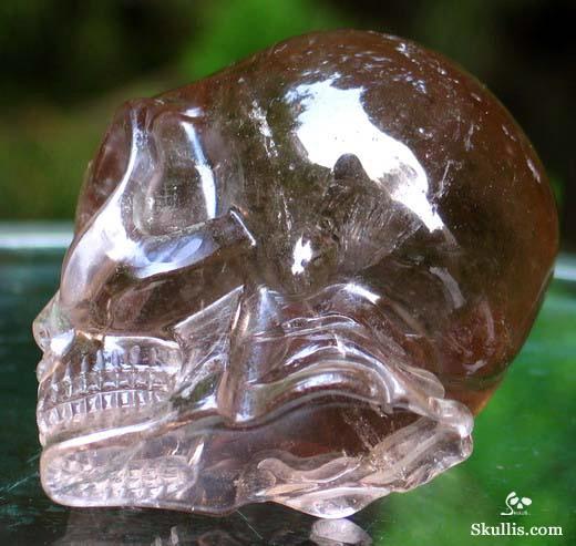 Smokey Quartz Crystal Alien Skull