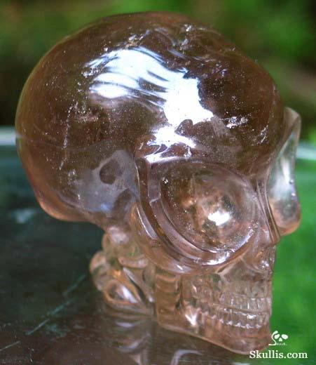 Smokey Quartz Crystal Alien Skull