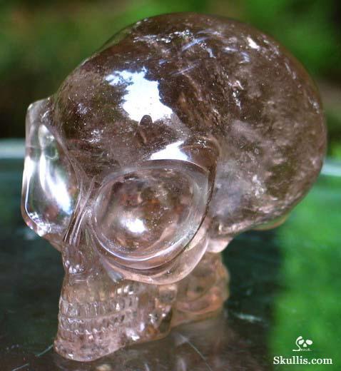 Smokey Quartz Crystal Alien Skull