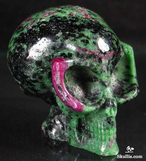 Ruby Zoisite Crystal Alien Skull