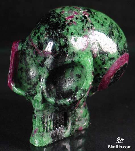 Ruby Zoisite Crystal Alien Skull