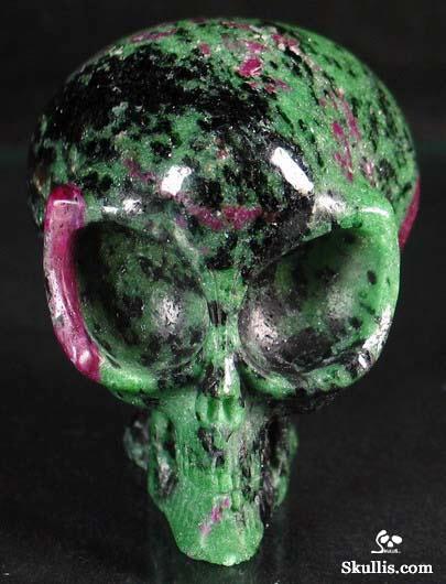 Ruby Zoisite Crystal Alien Skull