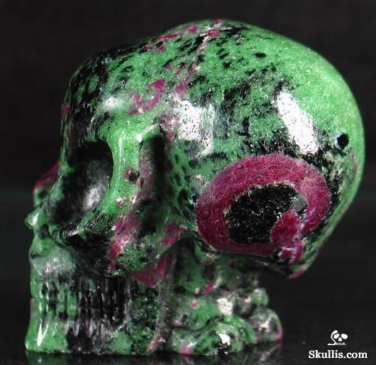 Ruby Zoisite Crystal Alien Skull