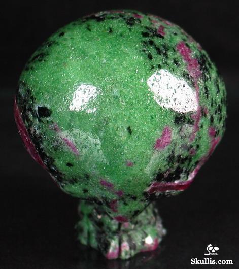 Ruby Zoisite Crystal Alien Skull