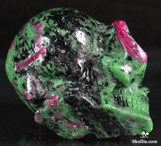 Ruby Zoisite Crystal Alien Skull