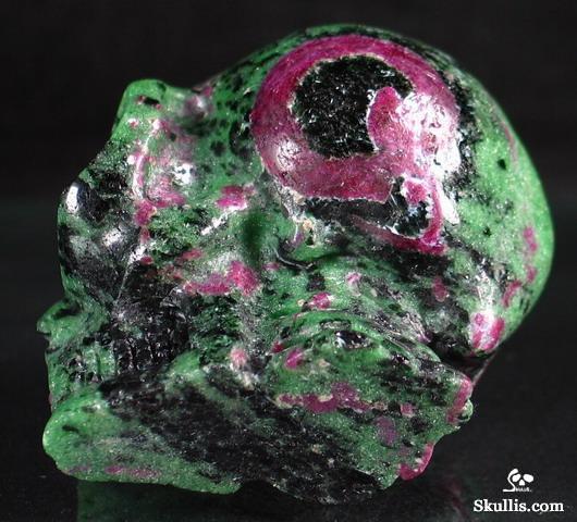 Ruby Zoisite Crystal Alien Skull