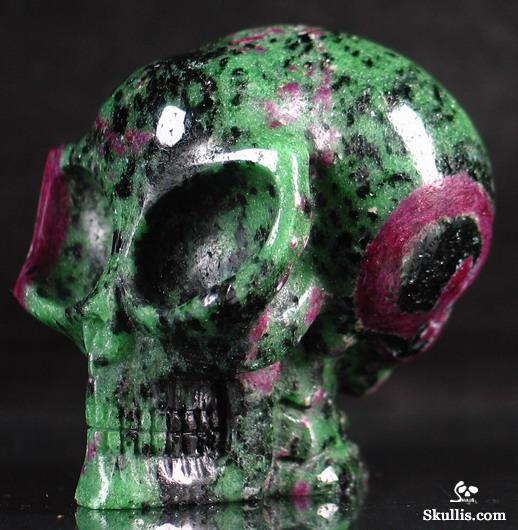 Ruby Zoisite Crystal Alien Skull