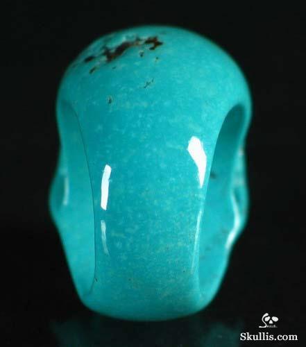 Turquoise Crystal Skull Ring