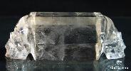 3.9" Quartz Rock Crystal Carved Crystal Skull, Wand/Point