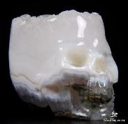 2.0" Ocean Jasper Carved Crystal Druse Skull