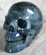 Huge 5.0" Labradorite Carved Crystal Singing Skull