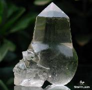 2.4" Clear Smokey Quartz Rock Crystal Carved Crystal Skull, Realistic