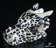 2.6" Chohua Jasper Carved Crystal Dragon Skull