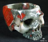 NEW 5.1" New Bloodstone Carved Crystal Storage Box