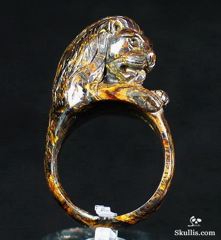Tiger's Iron Eye Lion Ring