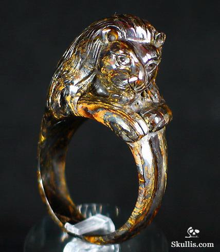 Tiger's Iron Eye Lion Ring