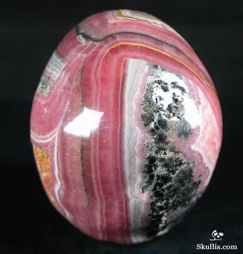 Rhodochrosite Crystal Skull