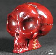 2.6" Colorful Mookaite Jasper Carved Crystal Alien Skull