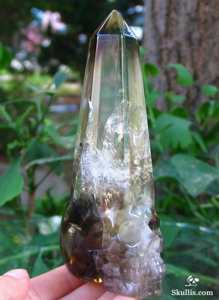 Citrine Crystal Skull