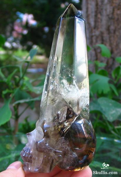 Citrine Crystal Skull