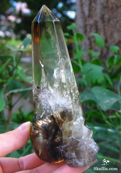 Citrine Crystal Skull