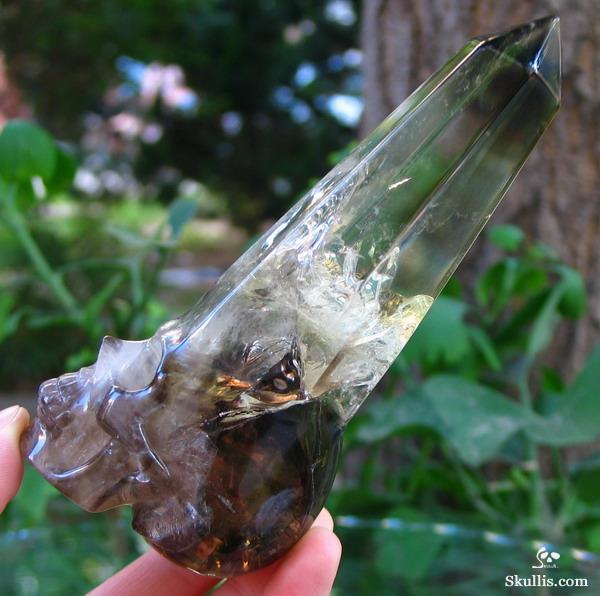 Citrine Crystal Skull