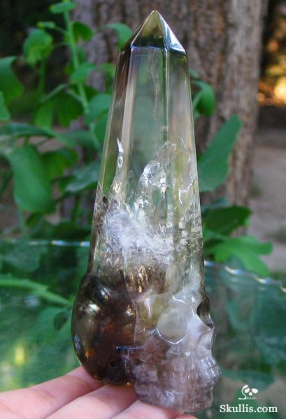 Citrine Crystal Skull