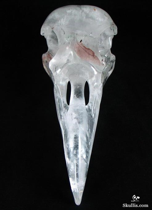Quartz Rock Crystal Raven/Crow Skull