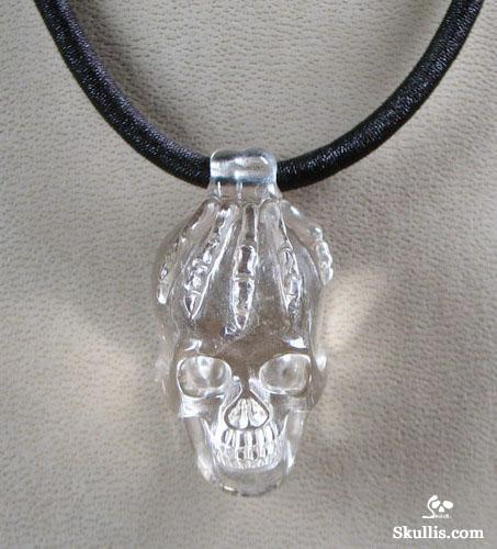 Smoky Skull Bones Pendant
